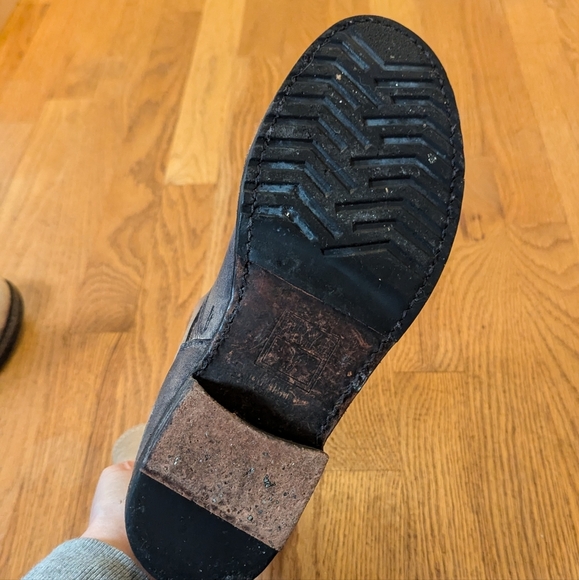 Frye Leather Combat/Moto Boots - Size 8.5B - Picture 7 of 9